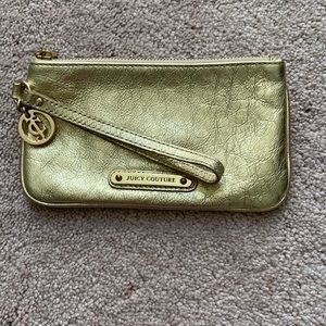 Juicy Couture Gold Wristlet
